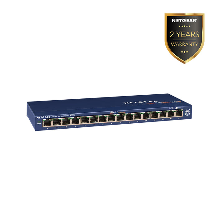 GS116 16 Port Gigabit Ethernet Unmanaged Switch - Garansi 2 Tahun