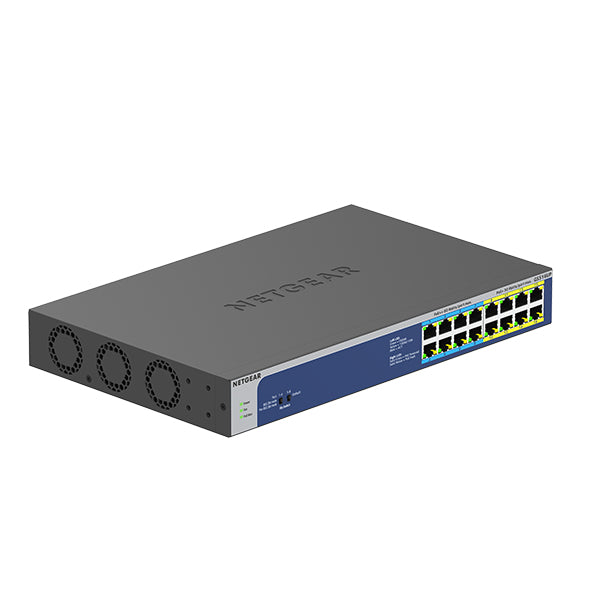 GS516UP 16 Port Gigabit Ethernet High-Power PoE+ Unmanaged Switch with 8 Ports PoE++ (380W) - Garansi 2 Tahun