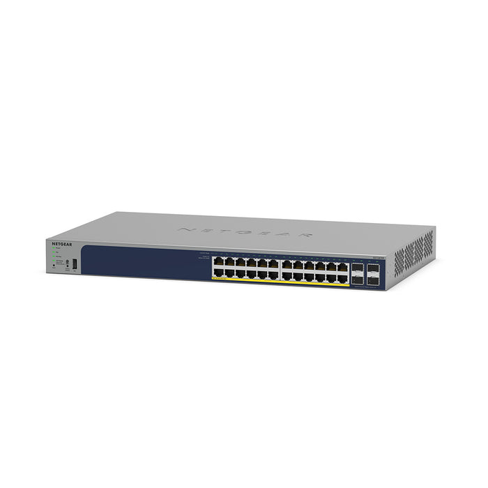 GS728TPP 28-Port Gigabit Ethernet PoE+ Smart Switch with 4 SFP Ports and Cloud Management (380W) - Garansi 2 Tahun