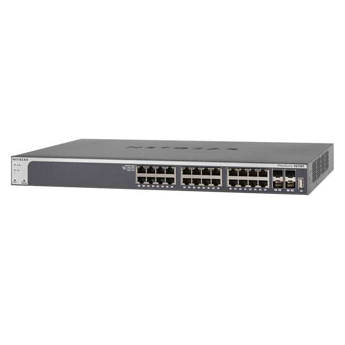 XS728T 24-Port 10-Gigabit Ethernet Smart Switch with 4 Dedicated SFP+ Ports - Garansi 10 Tahun