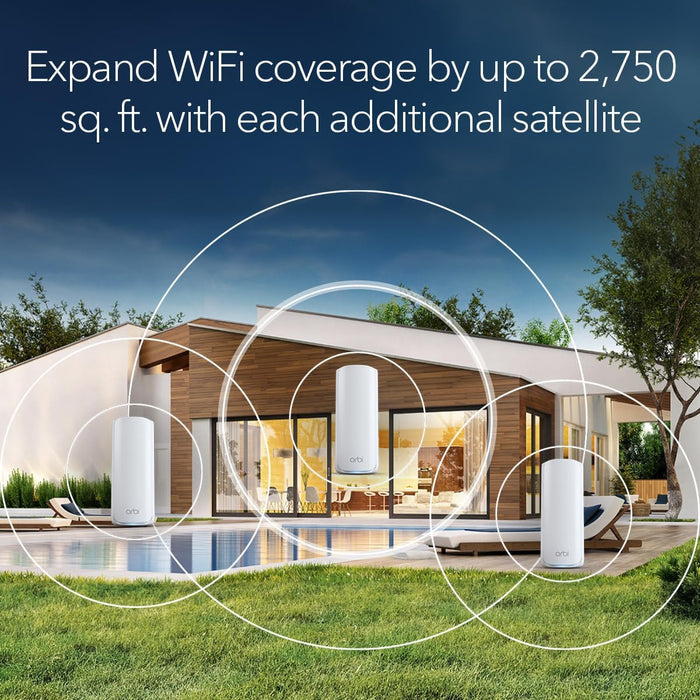 ORBI RBE770 Orbi Tri-band Mesh WiFi 7 Add-on Satellite - Garansi 2 tahun