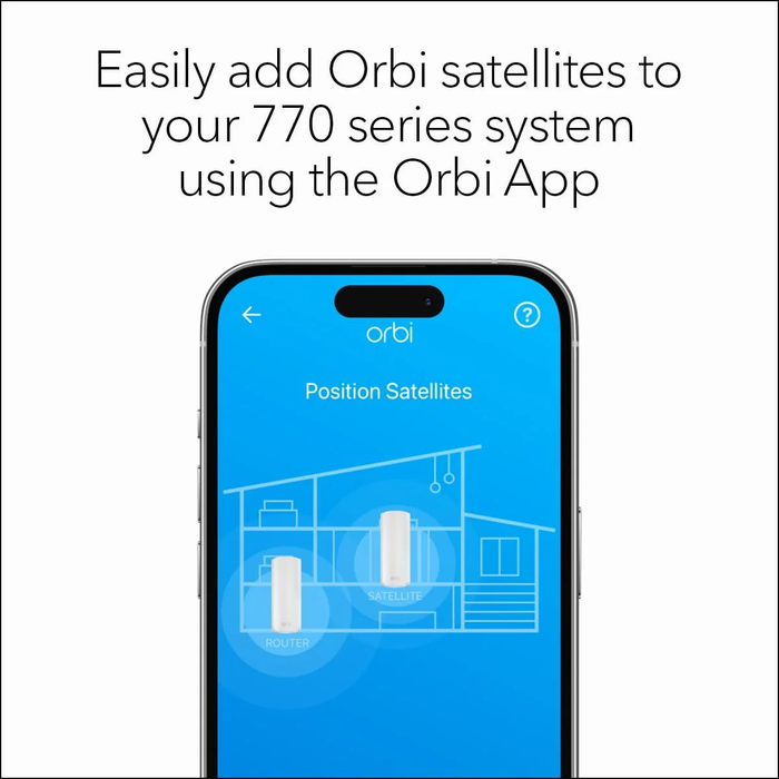 ORBI RBE770 Orbi Tri-band Mesh WiFi 7 Add-on Satellite - Garansi 2 tahun