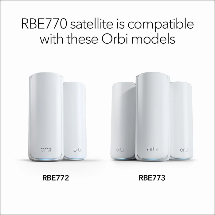 ORBI RBE770 Orbi Tri-band Mesh WiFi 7 Add-on Satellite - Garansi 2 tahun